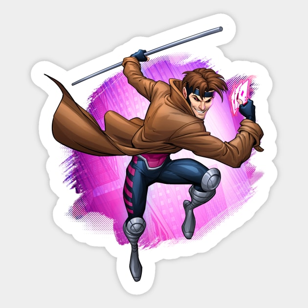 Gambit Sticker by PatrickBrownArt